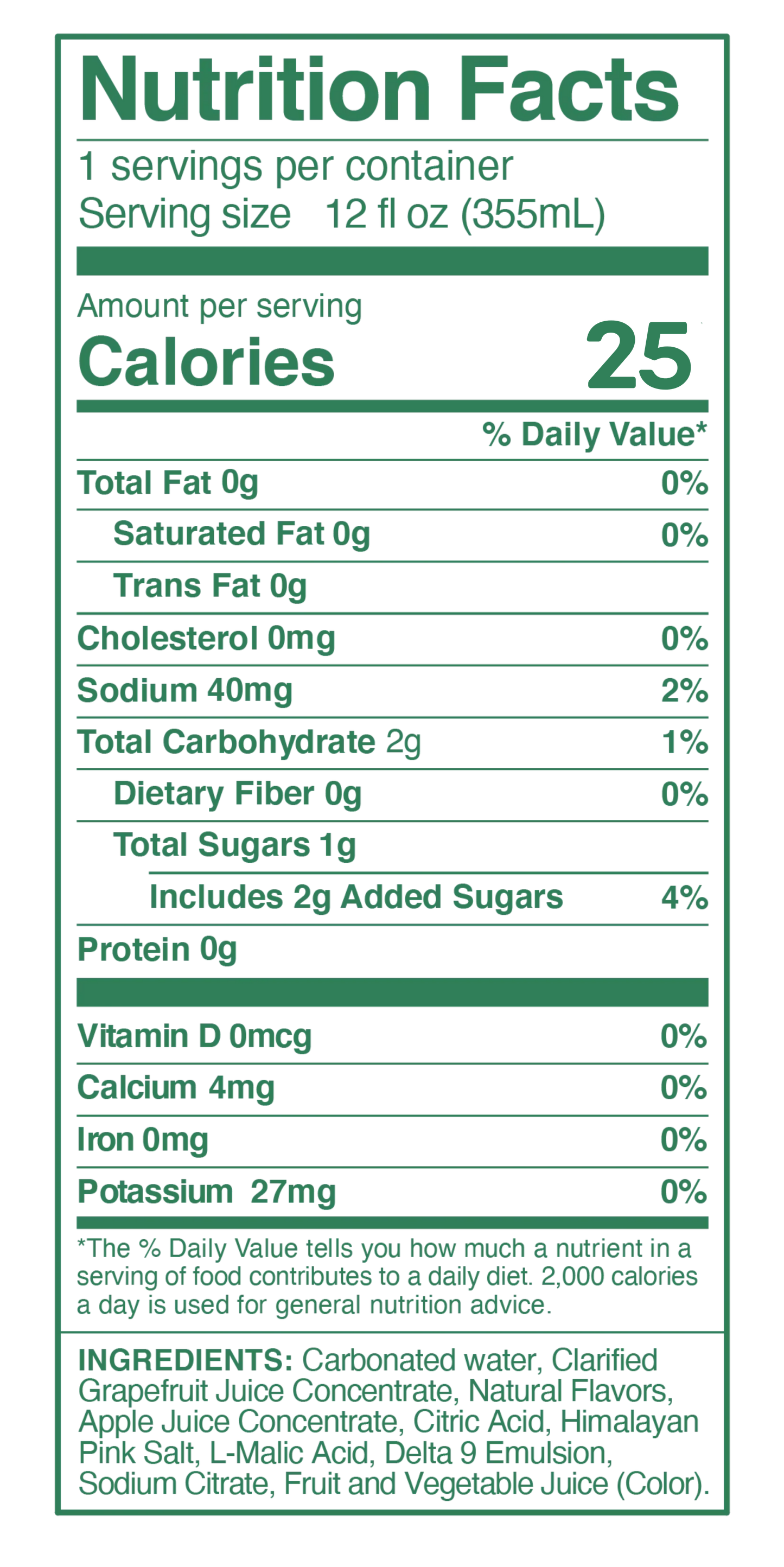 Grapefruit THC Seltzer 4-Pack