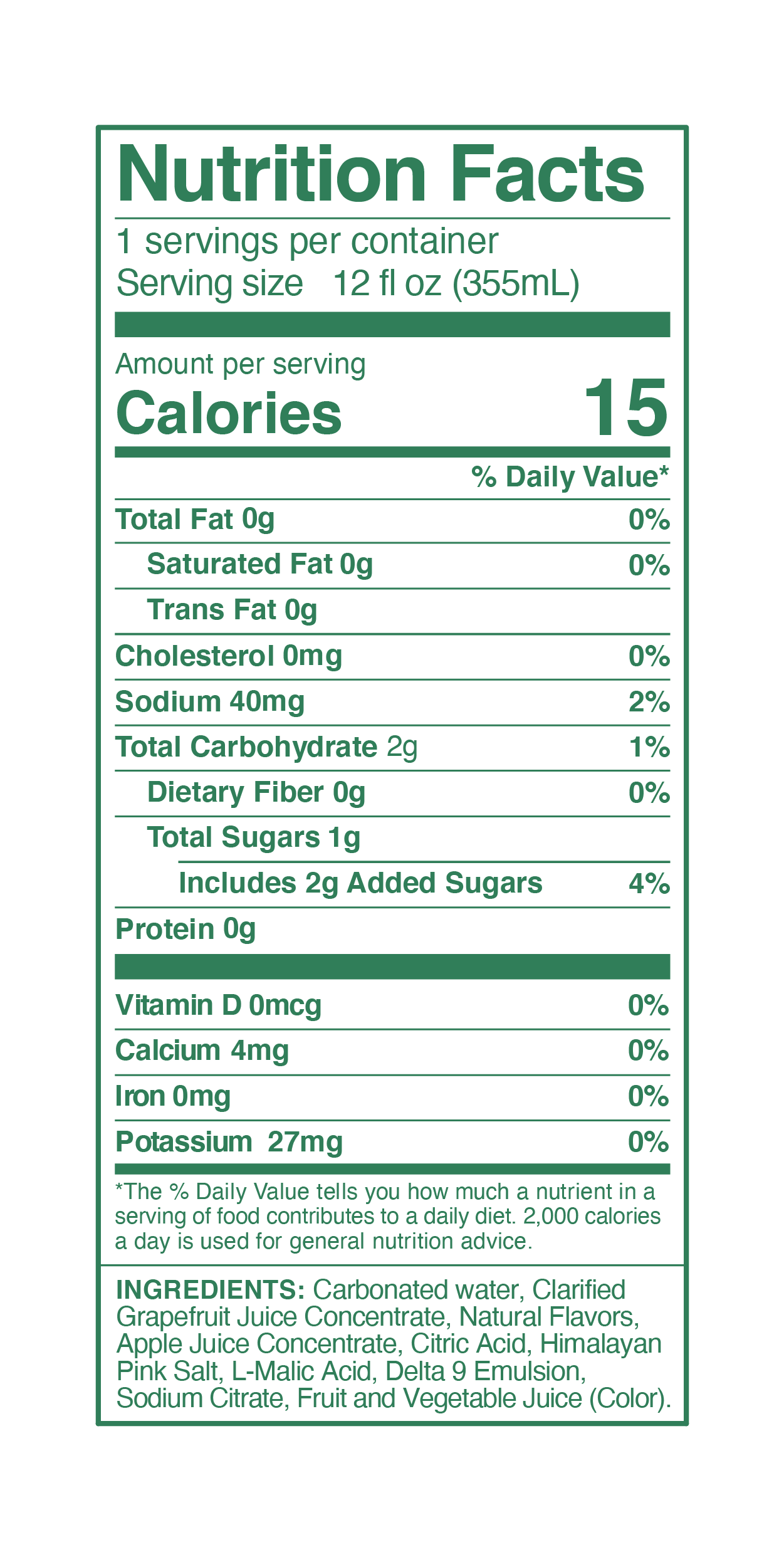 Grapefruit THC Seltzer 4-Pack